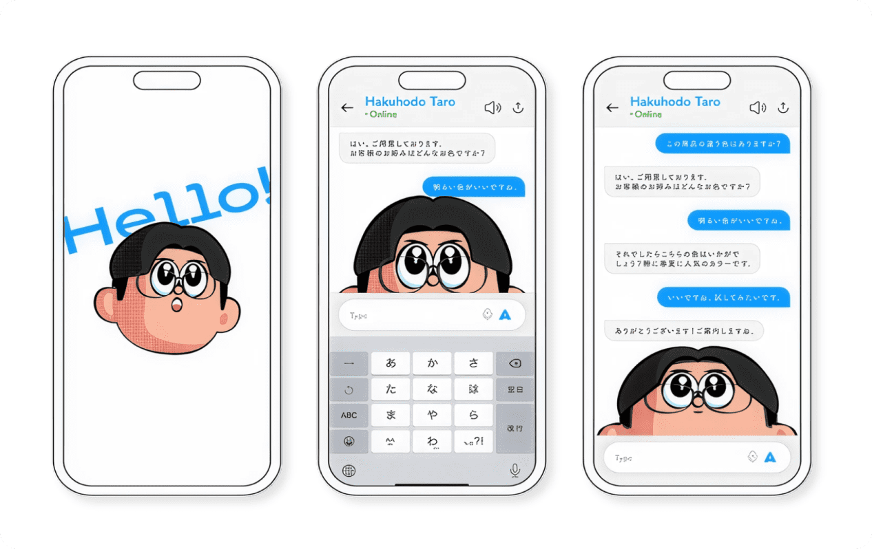 バーチャル販売員イメージ図